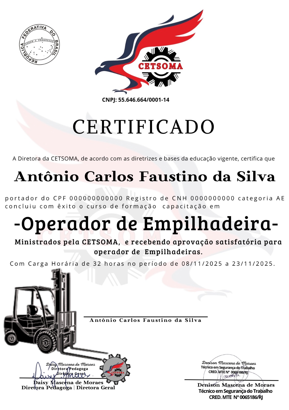 Certificado APH Avançado Antônio Carlos